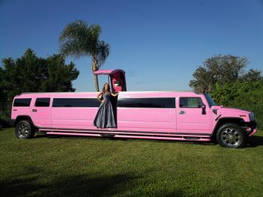 St Augustine Pink Hummer Limo 
